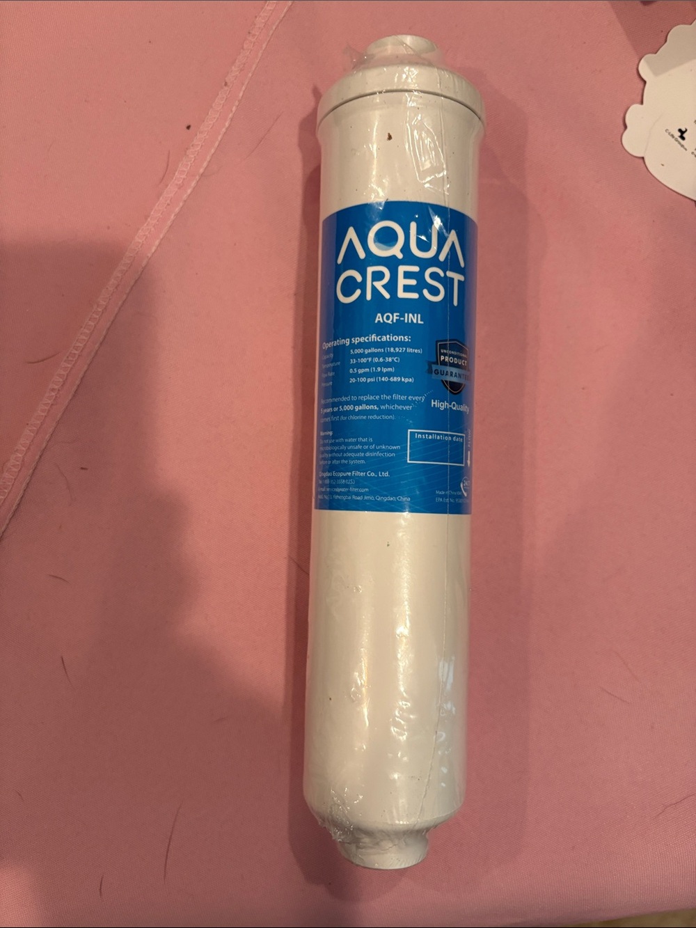 AQF-INL AquaCrest Refrigerator Water Filter